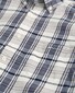 Gant Poplin Check Short Sleeve Button Down Overhemd Eggshell