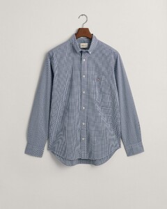 Gant Poplin Micro Check Shirt College Blue