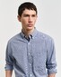 Gant Poplin Micro Gingham Check Overhemd College Blue