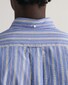 Gant Poplin Stripe Button Down Overhemd College Blue