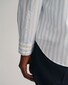 Gant Poplin Stripe Button Down Overhemd Muted Blue