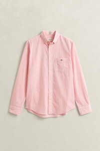 Gant Poplin Stripe Button Down Overhemd Washed Pink