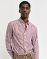 Gant Poplin Stripe Button Down Overhemd Wijnrood