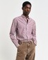 Gant Poplin Stripe Button Down Overhemd Wijnrood