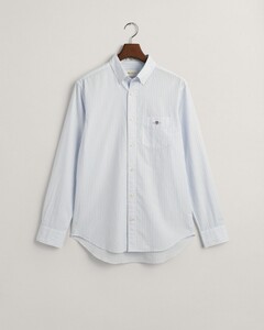 Gant Poplin Stripe Button Down Shirt Light Blue