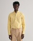 Gant Poplin Stripe Button Down Shirt Parchment Yellow