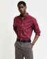 Gant Poplin Uni Slim Button Down Subtle GANT Shield Embroidery Overhemd Wijnrood