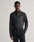 Gant Poplin Uni Slim Button Down Subtle GANT Shield Embroidery Overhemd Zwart