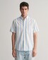 Gant Poplin Wide Stripe Button Down Overhemd Capri Blue