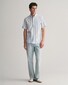 Gant Poplin Wide Stripe Button Down Overhemd Capri Blue