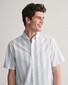 Gant Poplin Wide Stripe Button Down Overhemd Capri Blue