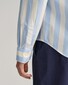 Gant Poplin Wide Stripe Classic Button Down Overhemd Capri Blue