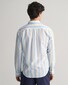 Gant Poplin Wide Stripe Classic Button Down Overhemd Capri Blue