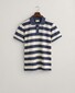 Gant Premium Cotton Heavy Washed Stripe Polo Avond Blauw