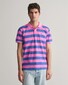 Gant Premium Cotton Heavy Washed Stripe Polo Clear Pink