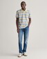 Gant Premium Cotton Heavy Washed Stripe Polo Fresh Blue