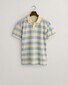 Gant Premium Cotton Heavy Washed Stripe Polo Fresh Blue