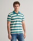 Gant Premium Cotton Heavy Washed Stripe Polo Ocean Turquoise