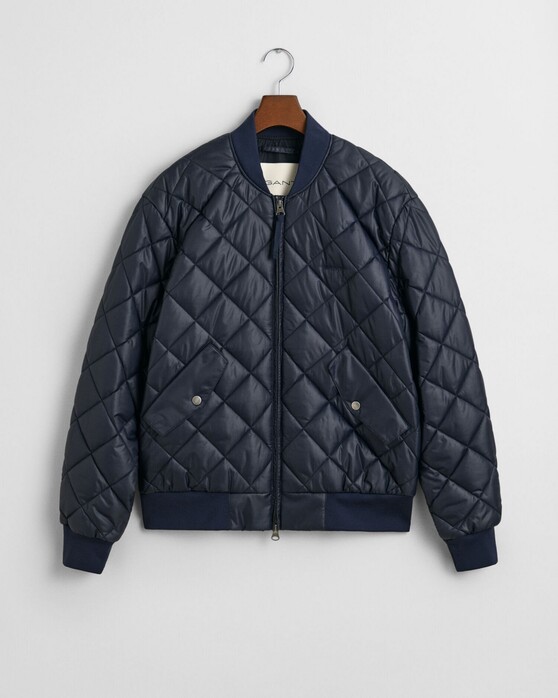Gant Quilted Lightweight Jacket in kleur Avond Blauw | Jan Rozing