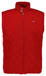 Gant Quilted Windcheater Bodywarmer Body-Warmer Ruby Red