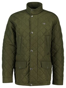 Gant Quilted Windcheater Mid-Length Jacket Juniper Green