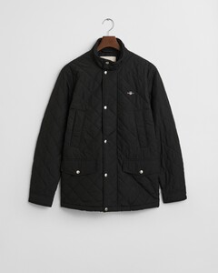 Gant Quilted Windcheater Mid-Length Jacket Zwart