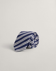 Gant Raw Striped Silk Das Avond Blauw