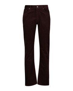 Gant Regular Corduroy Cotton Corduroy Trouser Dark Mahogany