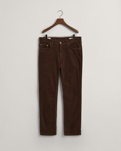 Gant Regular Corduroy Cotton Corduroy Trouser Deep Brown