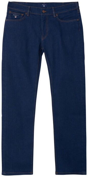 Gant Regular Straight Jeans Midden Blauw