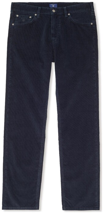 Gant Regular Straight Stone Cord Jeans Corduroy Trouser Navy