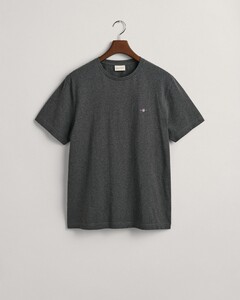 Gant Regular Uni Fine Shield Embroidery T-Shirt Antraciet Melange