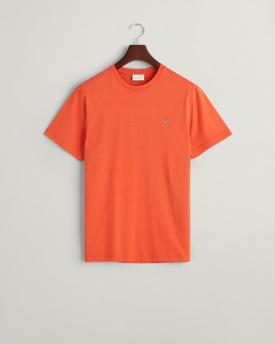 Gant Regular Uni Fine Shield Embroidery T-Shirt Burnt Orange