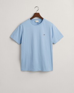 Gant Regular Uni Fine Shield Embroidery T-Shirt Capri Blue