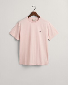 Gant Regular Uni Fine Shield Embroidery T-Shirt Faded Pink