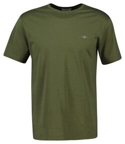 Gant Regular Uni Fine Shield Embroidery T-Shirt Mosgroen