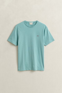 Gant Regular Uni Fine Shield Embroidery T-Shirt Muted Turquoise