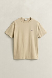 Gant Regular Uni Fine Shield Embroidery T-Shirt Oat Beige
