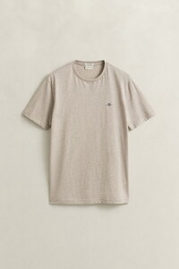 Gant Regular Uni Fine Shield Embroidery T-Shirt Seed Melange