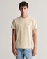 Gant Regular Uni Fine Shield Embroidery T-Shirt Silky Beige