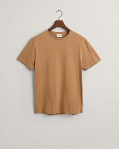 Gant Regular Uni Fine Shield Embroidery T-Shirt Warm Khaki