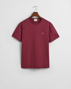 Gant Regular Uni Fine Shield Embroidery T-Shirt Wine Red