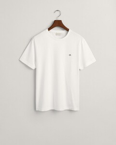 Gant Regular Uni Fine Shield Embroidery T-Shirt Wit