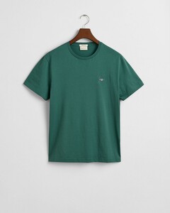 Gant Regular Uni Fine Shield Embroidery T-Shirt Woody Green