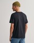 Gant Regular Uni Fine Shield Embroidery T-Shirt Zwart