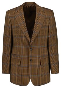Gant Relaxed Checked Wool Blazer Colbert Cumin Beige