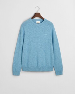 Gant Relaxed Cosy Wool-Cotton Blend C-Neck Pullover Clear Sky