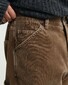 Gant Relaxed Cotton Canvas Workwear Pants Broek Roasted Walnut