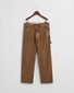 Gant Relaxed Cotton Canvas Workwear Pants Broek Roasted Walnut