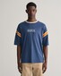 Gant Relaxed GNH New Haven Graphic Pattern T-Shirt Dusty Blue Sea